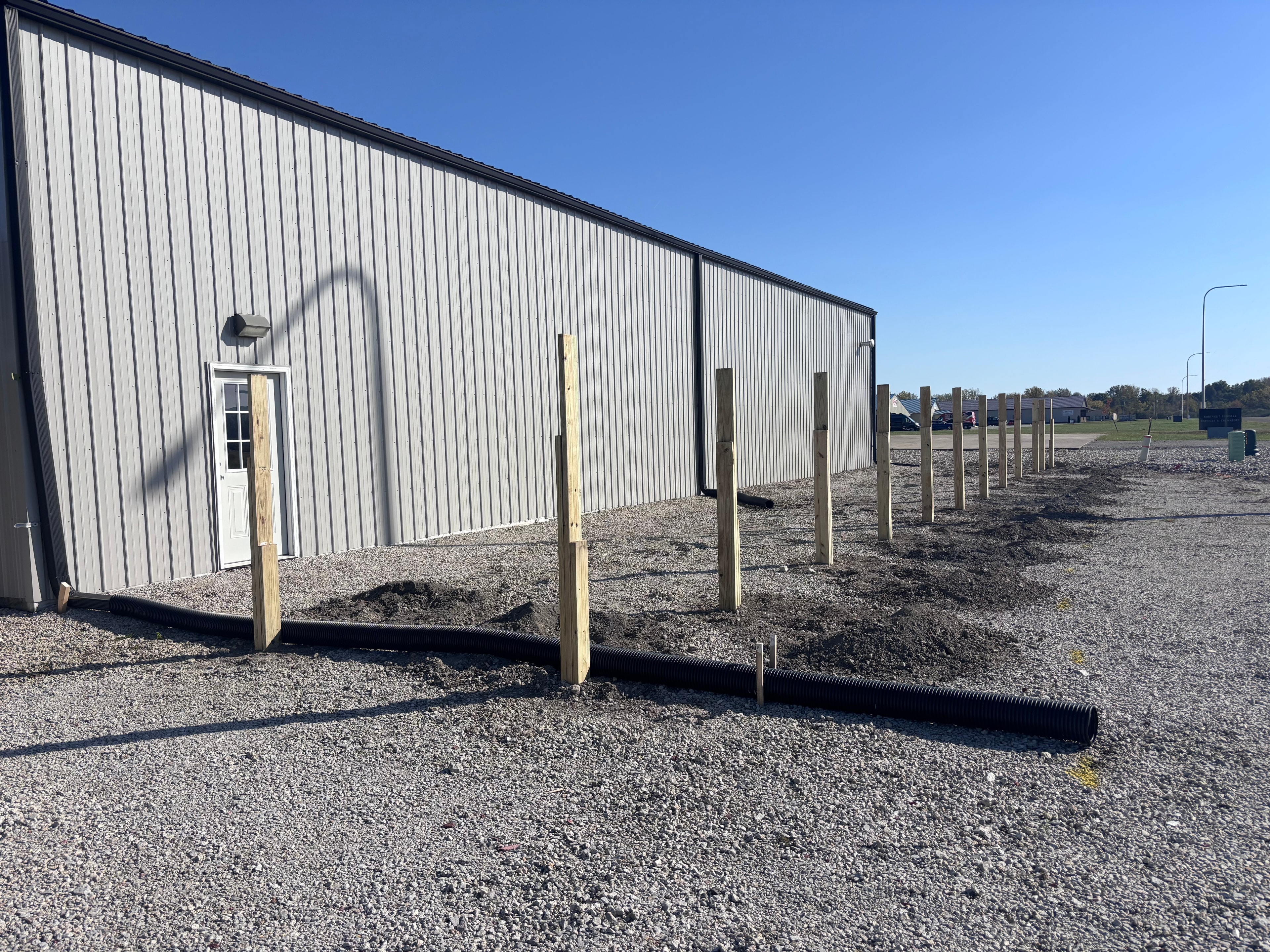 Posts for the bar, groomsman room & new bathrooms