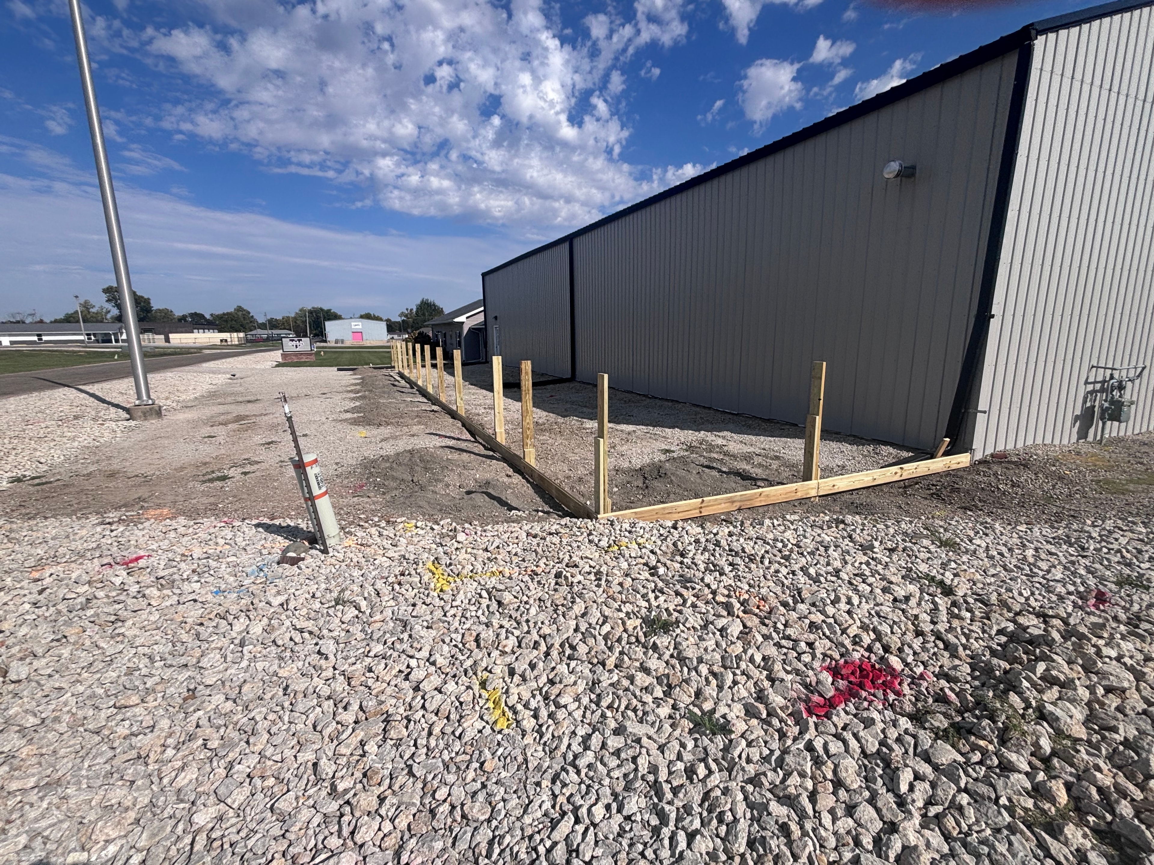 Posts for the bar, groomsman room & new bathrooms